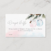 Geslacht WinterBaby shower Diaper Raffle Enc Informatiekaartje (Voorkant)