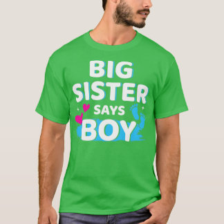 Geslacht: zus zegt jongen overeenkomend met famili t-shirt