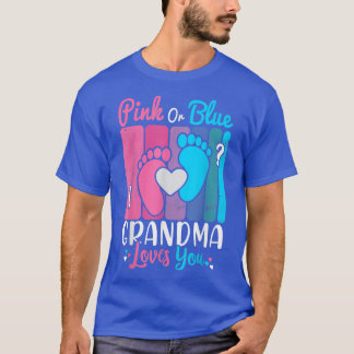 Geslacht Zwangerschap Roze of Blauwe oma-liefhebbe T-shirt