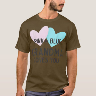 Geslacht Zwangerschap Roze of Blauwe oma-liefhebbe T-shirt