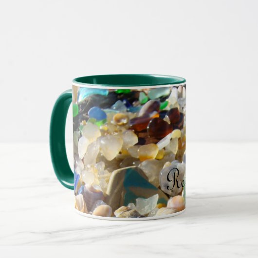 Geslachte cadeaus Zeeglachtsglas Koffieknollen doo Mok (Voorkant links)