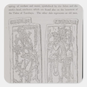 Geslachte Stenen uit de 'Temple of the' Vierkante Sticker