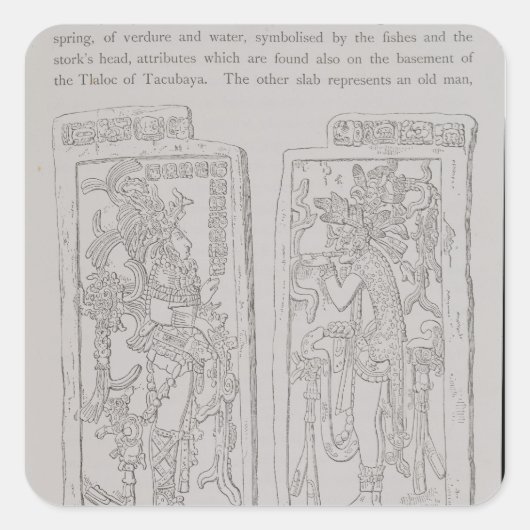 Geslachte Stenen uit de 'Temple of the' Vierkante Sticker (Voorkant)