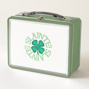 Geslachte witte en groene lunchbox