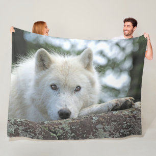 GESLACHTE WOLF FLEECE DEKEN