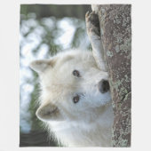 GESLACHTE WOLF FLEECE DEKEN (Voorkant)