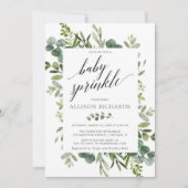 Geslachtneutraal groen baby strooien kaart (Voorkant)
