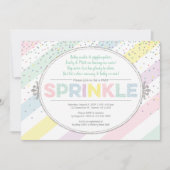 Geslachtneutrale baby Sprinkle Invitation Multicol Kaart (Voorkant)