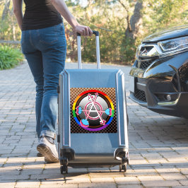 Geslachtsanarchisme symbool, embleem op donkere sc sticker