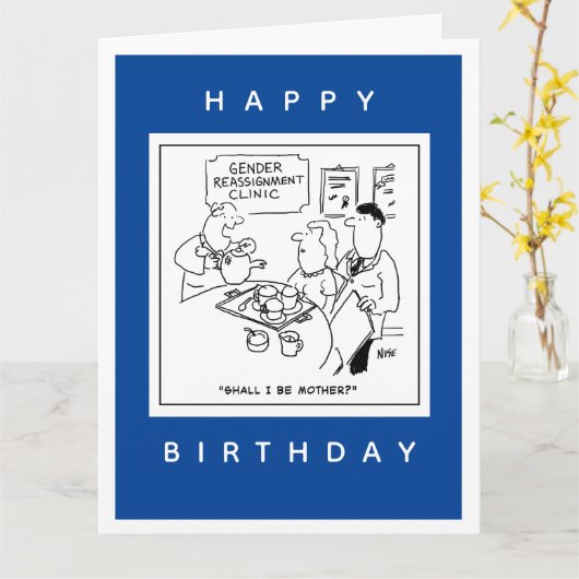 Geslachtsherschikking Klinische Cartoon Kaart (Gele Bloem)