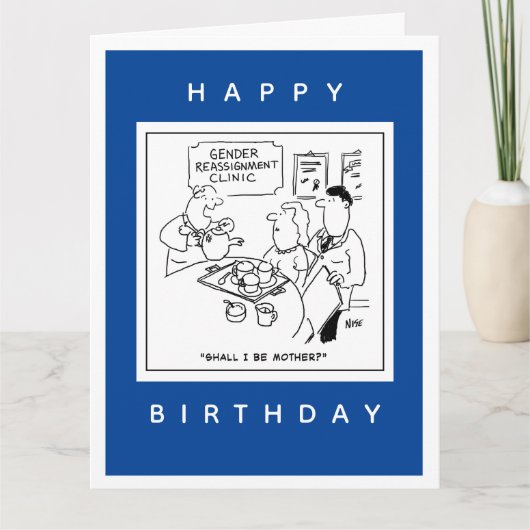 Geslachtsherschikking Klinische Cartoon Kaart (Voorkant)