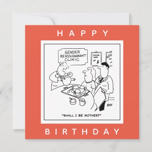 Geslachtsherschikking Klinische Cartoon Kaart (Voorkant)