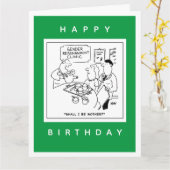 Geslachtsherschikking Klinische Cartoon Kaart (Gele Bloem)