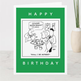 Geslachtsherschikking Klinische Cartoon Kaart