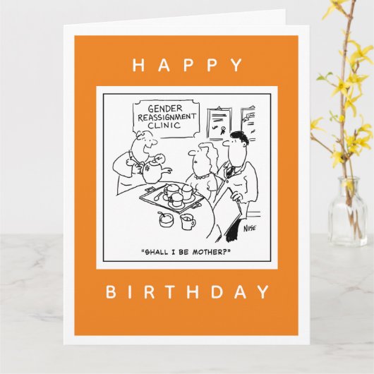 Geslachtsherschikking Klinische Cartoon Kaart (Gele Bloem)