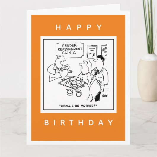 Geslachtsherschikking Klinische Cartoon Kaart (Voorkant)