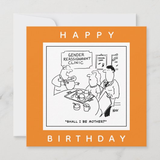 Geslachtsherschikking Klinische Cartoon Kaart (Voorkant)
