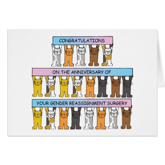 Geslachtshertoewijzing Jubileum gefeliciteerd (Voorkant Horizontaal)