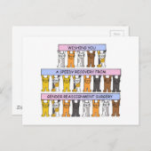 Geslachtshertoewijzing Speedy Recovery Briefkaart (Voorkant / Achterkant)