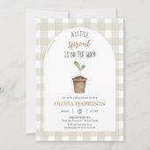 Geslachtsneutraal Little Sprout Baby shower Kaart (Voorkant)