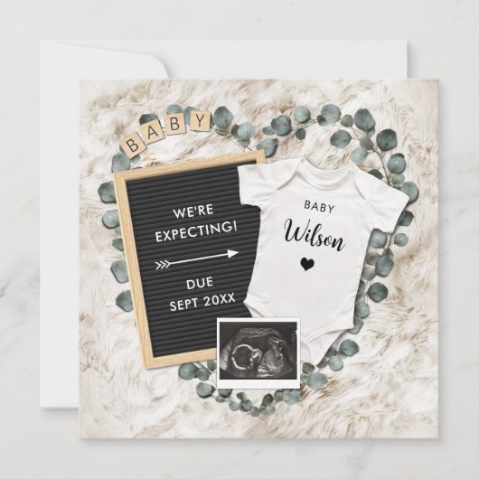 Geslachtsneutraal Social Media Zwangerschap Aankondiging (Voorkant)