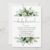 Geslachtsneutrale baby bladgroen kaart (Voorkant)