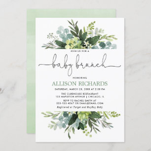 Geslachtsneutrale baby bladgroen kaart