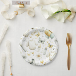 Geslachtsneutrale Baby (geel) Papieren Bordje