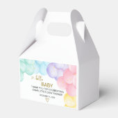 Geslachtsneutrale Baby shower gunstbox Bedankdoosjes (Voorkant Zijde)