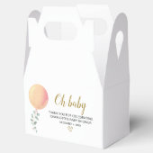 Geslachtsneutrale Baby shower gunstbox Bedankdoosjes (Geopend)