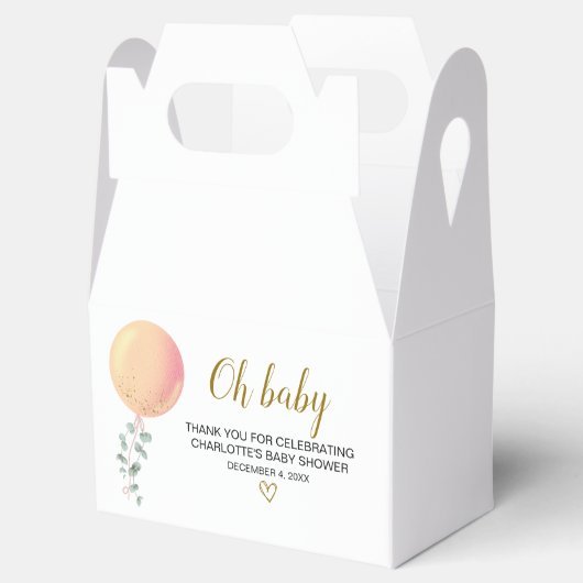 Geslachtsneutrale Baby shower gunstbox Bedankdoosjes (Geopend)