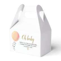 Geslachtsneutrale Baby shower gunstbox