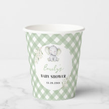 Geslachtsneutrale baby shower olifant Eucalyptus