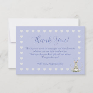 Geslachtsneutrale babyshower dankkaart bedankkaart
