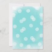 Geslachtsneutrale babyshower kaart (Achterkant)