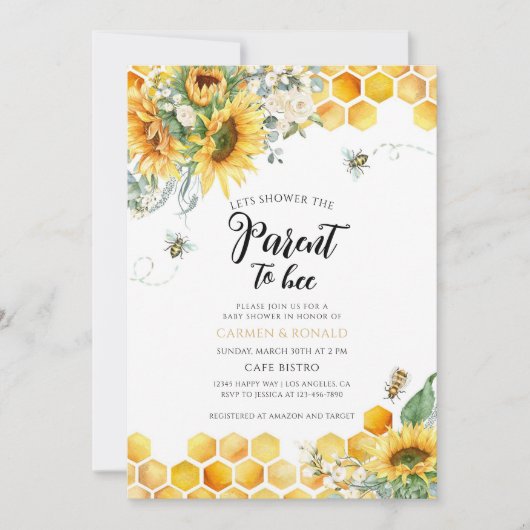Geslachtsneutrale babyshower kaart (Voorkant)