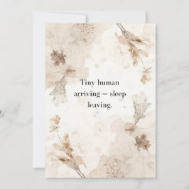 Geslachtsneutrale babyshower-uitnodigingskaart kaart