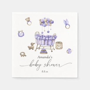 Geslachtsneutrale babyshower voor de kinderkamer servet