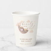 Geslachtsneutrale Barly Wait Moon Star Sleepy Beer Papieren Bekers (Achterkant)