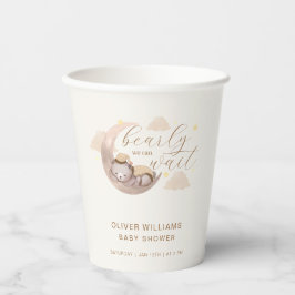 Geslachtsneutrale Barly Wait Moon Star Sleepy Beer Papieren Bekers