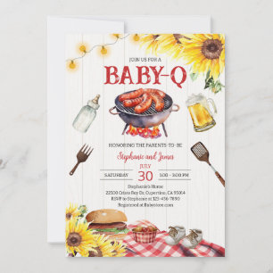 Geslachtsneutrale BBQ Baby Shower Kaart