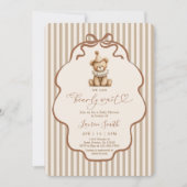 Geslachtsneutrale Beer Babyshower Kaart (Voorkant)