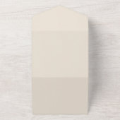 Geslachtsneutrale  bloemig Baby shower All In One Uitnodiging (Buitenkant)