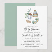 Geslachtsneutrale Boho babyshower uitnodiging (Voorkant / Achterkant)