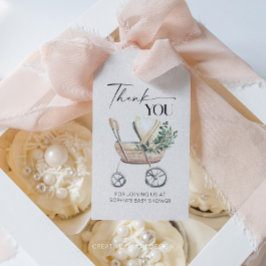 Geslachtsneutrale Boho Babywagen Baby Shower Cadeaulabel