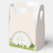 Geslachtsneutrale Boho cactus archa Baby shower Bedankdoosjes (Geopend)