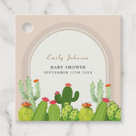 Geslachtsneutrale Boho cactus archa Baby shower Bedankjes Labels