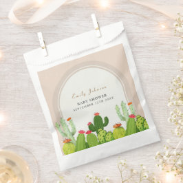 Geslachtsneutrale Boho cactus archa Baby shower Bedankzakje