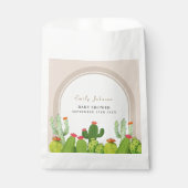 Geslachtsneutrale Boho cactus archa Baby shower Bedankzakje (Voorkant)
