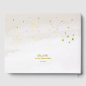 Geslachtsneutrale bruine teddybeer-Baby shower Gastenboek (Achterkant)